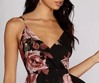 Enchanted Garden Surplice Skater Dress