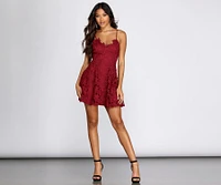 Crochet Lace Skater Dress