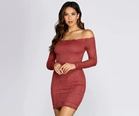 Crocheted With Love Off Shoulder Dress