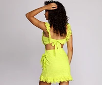 Wrap me Lace Dress