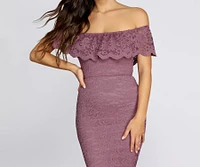 Stunner Lace Midi Dress