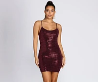 Stunning Sequin Diva Mini Dress