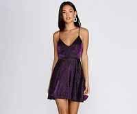 All That Glitter Skater Dress