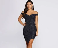 Glowing Glitter Mini Dress