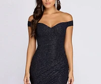 Glowing Glitter Mini Dress