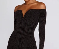 Lit Lurex Midi Dress