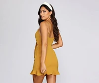 Golden Glow Mini Dress