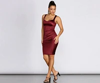 Swept Away Sweetheart Midi Dress