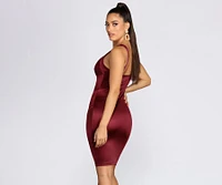 Swept Away Sweetheart Midi Dress