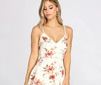 Floral Passion High Low Dress