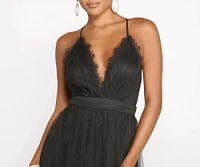 Lace Allure Mesh Skater Dress