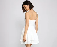 Simply Adorable Layered Skater Dress