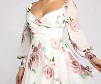 Flowy Feels Floral Chiffon Mini Dress