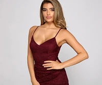 Lace Beauty Asymmetrical Mini Dress