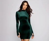 Luxe Stunner Velvet Mini Dress