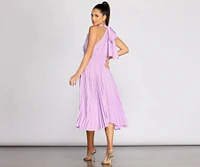 Garden Parties Pleated Midi Dress