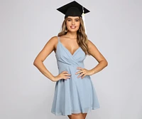 Take A Twirl Chiffon Skater Dress