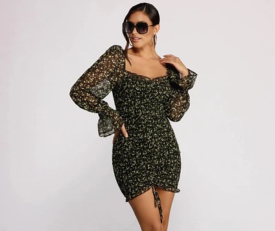 For The Love of Florals Mini Dress