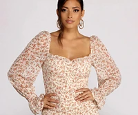 For The Love of Florals Mini Dress