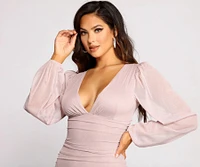 All About The Glitz Mesh Mini Dress