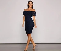 Stunner Lace Midi Dress