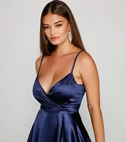 Stunning Style Satin Skater Dress