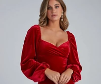 Chic Glamour Velvet Mini Dress
