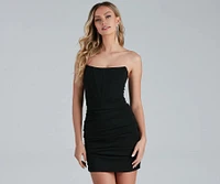 Stunner Status Strapless Mini Dress