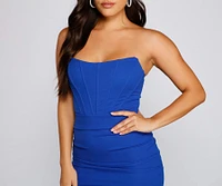 Stunner Status Strapless Mini Dress
