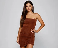 Simply Sultry Slinky Knit Mini Dress