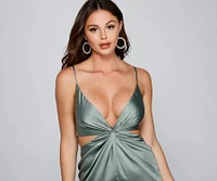 Such A Beauty Satin Slip Dress