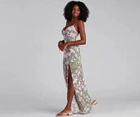 Chasing Sunsets Floral Maxi Dress
