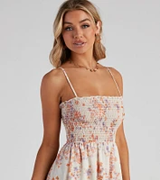 Shift Seasons Floral Skater Dress
