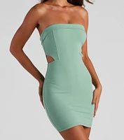 Classy Babe Crepe Mini Dress