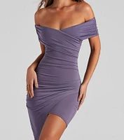 Smooth And Chic Wrap Mini Dress