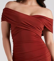 Smooth And Chic Wrap Mini Dress