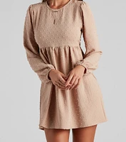 Whimsy Charm Swiss Dot Skater Dress