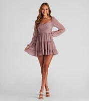 Effortless Muse Chiffon Skater Dress