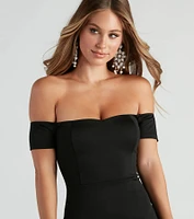 Off My Mind Ponte Bodycon Dress