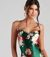 Fliratious Beauty Floral Mini Dress