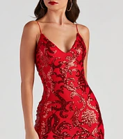 Chic Bombshell Sequin Mini Dress
