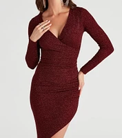 Gorgeous Sparkle Glitter Knit Midi Dress