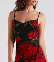 Bring On The Romance Floral Midi Dress