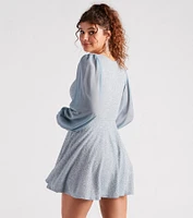Captivate Glitter Party Dress