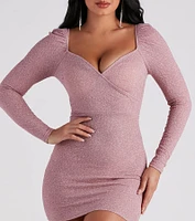Glam Girl Era Glitter Knit Mini Dress