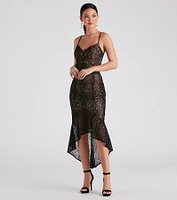 Timelessly Chic High Low Lace Dress