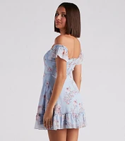 Easy Breezy Floral Chiffon Dress