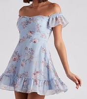 Easy Breezy Floral Chiffon Dress