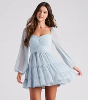 Effortless Muse Chiffon Skater Dress