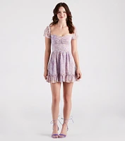 Sweet Spring Vibes Floral Skater Dress